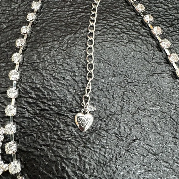 Betsy Johnson NEW Rhinestone Bib Necklace “Ballerina Rose” - Picture 6 of 7